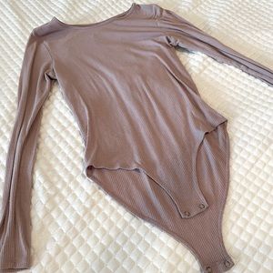 Purple American Eagle Ribbed Body Suit